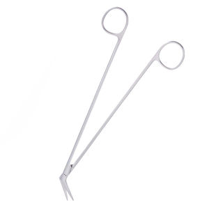 Tijeras Debakey de alta calidad de 19cm en ángulo de 45 grados, instrumentos de microcirugía de acero inoxidable, herramienta de cirugía Manual - Product Image 4