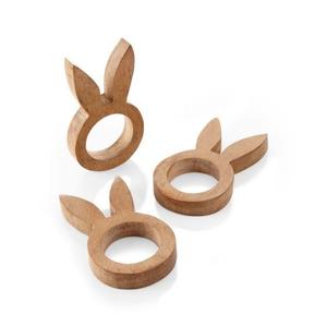 Anillos de servilleta de madera artesanales, ideales para decoración de mesa rústica, contemporánea, minimalista y celebraciones. - Product Image 6