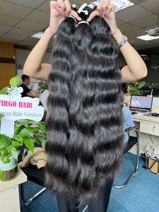 Paquetes de cabello Remy de alta calidad Cutícula ondulada natural alineada Cabello humano virgen crudo de Vietnam Precio al por mayor - Product Image 4