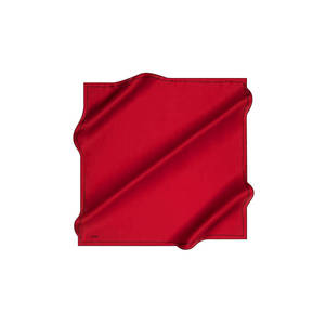 <b>Red</b> Silk Fashion Square <b>Scarf</b> - Product Image 1