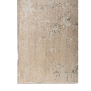 Alfombra Kavi Gris y Negra Anudada a Mano de Lana y Seda de Bambú, Diseño Teoría del Caos, Rectángulo Abstracto para el Hogar y Pasillo, Modelo Esk-411(Fr) - Product Image 4