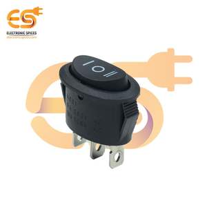 ÉPICES ÉLECTRONIQUES SJ8906A 250V SPDT Interrupteur à bascule rond noir 3 broches avec haute durabilité - Product Image 1