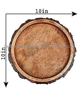 Plateau de service en bois d'origine pour hôtel et restaurant Plateau de service en bois Ensemble de plateaux décoratifs de Falak World Export - Product Image 3