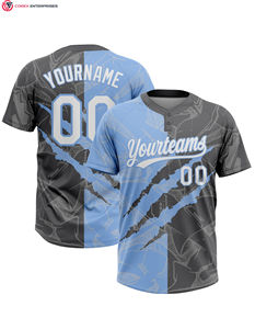 Camiseta de béisbol personalizada, camiseta de softball impresa, camiseta de béisbol personalizada con su nombre y botones del número dos - Product Image 5