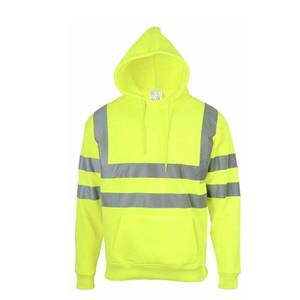 Sweat-shirt à capuche réfléchissant jaune fluorescent pour hommes, haute visibilité, sécurité, pull-over, haut personnalisé réfléchissant - Product Image 2