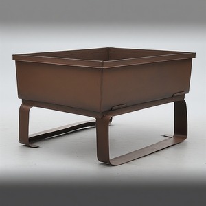 Brasero de Metal de Diseño Moderno, Elaborado para una Decoración Exterior de Lujo, Acabado Liso, Potente Calefacción a Leña, Superficie con Recubrimiento en Polvo - Product Image 4