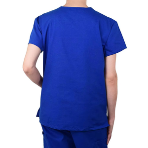 Último conjunto de uniforme de Enfermería Médica Unisex uniformes de manga corta y ropa protectora Tops para uso hospitalario conjuntos al por mayor - Product Image 3