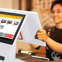 Terminal de point de vente 15,6'' à double écran tactile Android Win7/10, système de point de vente, caisse enregistreuse pour restaurant, supermarché, ordinateur de caissier