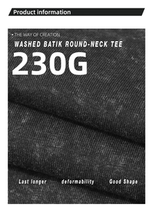 <b>Men's</b> Custom Embroidery Vintage Acid <b>Wash</b> Oversized Cotton Tshirt Embroidered T-shirt Custom 230 GSM Manufacturer OEM ODM - Product Image 3