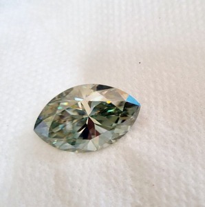 30,87 CT verde Marquesa forma Moissanite diamante VVS claridad 27*17 MM fabricación para colgante de Moissanite y joyería personalizada - Product Image 4