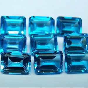 Aguamarina Natural Suelta Hecha a Mano de Súper Alta Calidad, Corte Esmeralda [Mehrajudin Gems], Certificada por Terceros, 4-7 Quilates, Encerada/Enrasada - Product Image 1