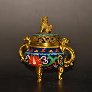 Brûleur d'encens Bakhoor en laiton artistique pour la décoration religieuse de la maison, durable, résistant à la chaleur, 100% naturel et au design élégant - Product Image 4