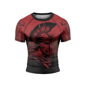 เสื้อเกราะต่อสู้แขนสั้นผ้ายืดน้ำหนักเบาเสื้อศิลปะการต่อสู้ MMA BJJ โลโก้ที่กำหนดเอง - Product Image 2