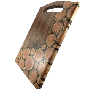 Planche à découper en bois et résine époxy faite à la main décor de cuisine usine OEM Vietnam - Product Image 2