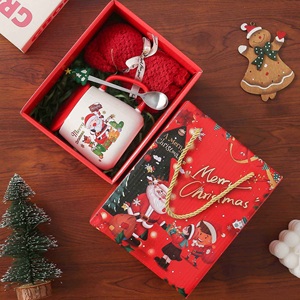 Cute Christmas Ceramic Water Cup Souvenir Girl's <b>Best</b> <b>Friend</b> <b>Mug</b> with Lid & Spoon Accompanying Tea Cup - Product Image 6