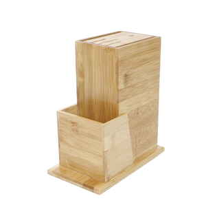 Récipient de rangement pour vaisselle en bois Couteau en bois cuillère fourchette Porte-vaisselle en bois avec produit en vente - Product Image 1