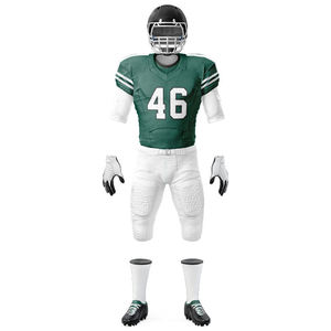 Uniformes de football américain personnalisés Respirants Couleur personnalisée Manches courtes Anti-bactériens Séchage rapide - Product Image 3