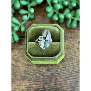 Southwest Handmade Royston Turquoise Sterling <b>Silver</b> <b>Ring</b> Size 9.25 Dainty Fine Jewelry - Product Image 1