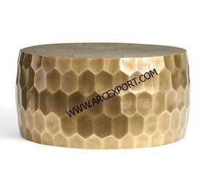 โต๊ะทองแดงทำจากโลหะแบบทุบโต๊ะสำหรับตกแต่งบ้านสำหรับโรงแรมร้านอาหารโต๊ะกาแฟ - Product Image 3