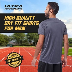 T-shirt col rond de haute qualité pour hommes, estival, multicolore, vente en gros, mode GYM, T-shirt brodé avec Logo personnalisé - Product Image 3