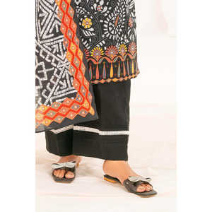 ชุดสัลวาร์กะมีซผ้าฝ้ายพิมพ์ลายแบบ 3 ชิ้น พร้อมผ้าคลุมไหล่ สำหรับงานเทศกาลแบบปากีสถานและอินเดีย รุ่น K-52111 - Product Image 6