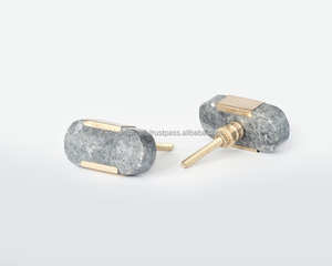New Modern Marble Brass Cabinet Drawer Pull Decorative <b>Wardrobe</b> Cupboard <b>Door</b> <b>Handle</b> Cabinet Hardware <b>Handles</b> Furniture Knob - Product Image 2