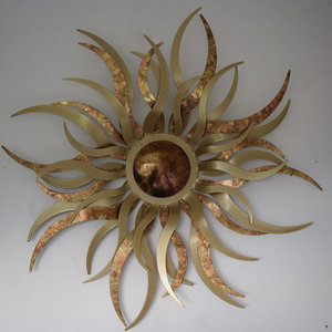 Vente en gros de nouvelle horloge murale suspendue de luxe Articles ménagers décoratifs Art mural en fer et métal Fabricant et exportateur en gros de l'Inde - Product Image 4