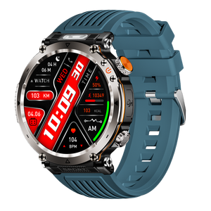 Montre connectée HT30 avec écran tactile IPS 360x360, Bluetooth, étanche IP68, tracker d'activité pour hommes, alarme, boussole, moniteur de sommeil - Product Image 1