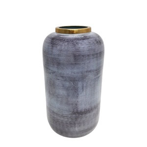 Florero decorativo de hierro y Metal para mesa, florero de madera de melocotón de estilo moderno para decoración del hogar, personalizado a granel - Product Image 6