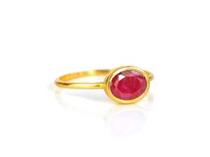 Carnelian Gemstone Oval Shape Gold Vermeil 925 <b>Sterling</b> <b>Silver</b> Bezel <b>Set</b> <b>Ring</b> Stone Size10x8mm Birthstone Gemstones <b>Silver</b> <b>Rings</b> - Product Image 5