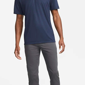 Camisa de Golf para Hombre, de Algodón/Spandex, Lisa, Antiarrugas, Obsidian, Transpirable, Absorbe el Sudor, Ajuste Estándar, 2 Botones - Product Image 5