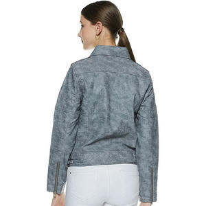 Vestes en cuir pour femmes taille personnalisée prix d'usine top style 1005 qualité meilleur prix matériel frais vestes en cuir pour femmes - Product Image 2