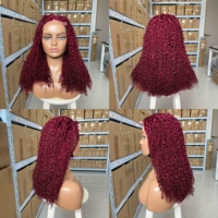 Perruque bouclée Pixie 5x5 sans colle, densité 300%, double épaisseur, cheveux humains vietnamiens, perruques Lace Front pour femmes noires