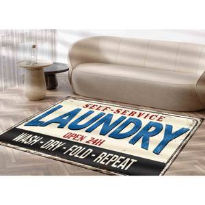 Tapis imprimé chic, fin, moderne, lavable en machine, pour cuisine et buanderie, tapis en chenille - Product Image 3