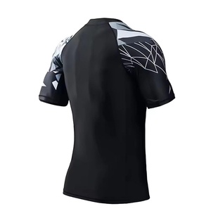 OEM Rash Guard Hombres Sublimación Impreso Spandex Bjj Rash Guard Gimnasio Surf Buceo Rash Guard Compresión Camisas - Product Image 5