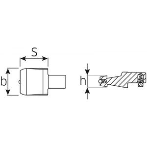 Stahlwille 9x12mm <b>Adaptor</b> High Quality <b>Socket</b> Product - Product Image 2