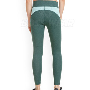 Leggings de sport et de yoga pour femmes WEAR à taille haute, en Spandex/Polyester, résistants aux déchirures, motif uni - Product Image 3