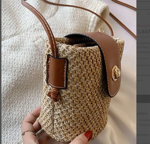 Bolso de Mano de Alta Calidad para Mujer, Bolso Tipo Clutch, Bolso de Playa Multicolor, Elegantes Bolsos de Paja Personalizados, Bolsos de Hombro de Paja para Dama - Product Image 2