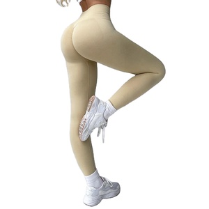 2026 Customized Recycled Water Bottle <b>Spandex</b> High Waist Eco Friendly Leggings Yoga Pants Gym Leggings - Product Image 2