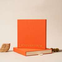 Boîte à bijoux magnétique à couvercle rabattable LionwrapacK, emballage rigide en papier personnalisé avec logo, directement de l'usine