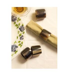 Anneau de serviette en corne artisanal, vente chaude, 100% corne de buffle naturelle, porte-anneau de serviette, vaisselle de la famille royale, utilisation en gros - Product Image 6