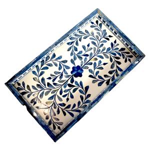 Plateau de service en incrustation d'os fait main de luxe Artisanat indien pour la maison et l'hôtel - Product Image 6