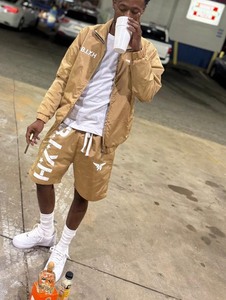 Conjuntos de Jogger de 2 piezas, pantalón de chándal de nailon personalizado, rompevientos, chándal de nailon para hombre de verano - Product Image 3