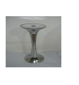 Candelabro de Diseño Plateado de Lujo Hecho a Mano, Candelabros de Aluminio - Product Image 1