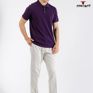 100% coton été hommes pour Polo T-Shirt Design populaire avec motif solide respirant et à manches courtes en tissu - Product Image 5