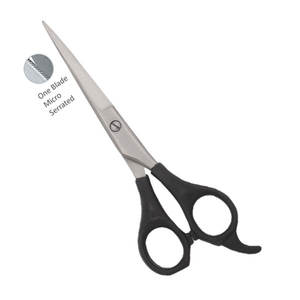 Ciseaux de coiffure légers et confortables à long manche pour droitiers, pour débutants, à pointe arrondie, 32 dents, écologiques - Product Image 6