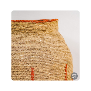 Handwoven Natural Fiber Braided Seagrass Storage Basket Circle <b>Bin</b> for Home Organization and Decorative Use in Living Room - Product Image 3