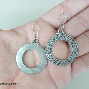 ต่างหูชนเผ่าคูชิสีเงินสไตล์โบฮีเมียนเครื่องประดับขายส่งเป็นที่ต้องการสูง - Product Image 2