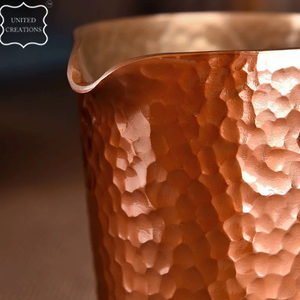 Último diseño cobre puro martillado cóctel cobre taza Moscú mula cerveza taza con mango de cuerda taza de cobre - Product Image 4