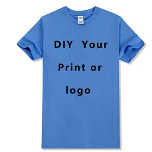 Camiseta personalizada de algodón con cuello redondo para hombres y mujeres, manga corta, diseño en blanco, DIY cómodo estampado, moda Unisex - Product Image 2